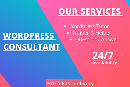 I will be your divi, elementor pro and wordpres tutor, consultant, helper, coach