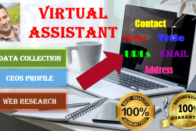 I will be your VA for extensive web research, ceos data