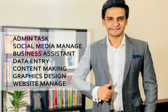 I will be your virtual assistant and social media manager