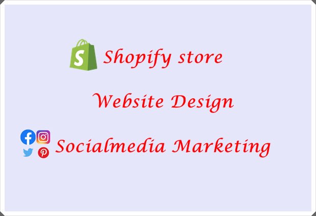 I will build a shopify store, website and social media marketing