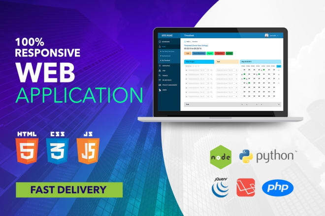 I will build a web application, web software for you