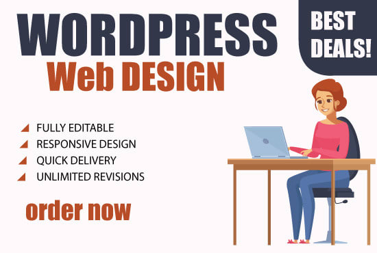 I will build an outstanding complete responsive wordpress website
