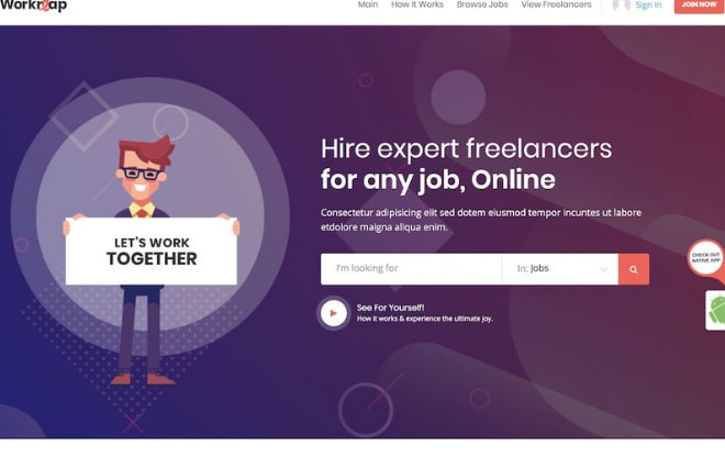 I will build freelancer wordpress website using workreap premium theme