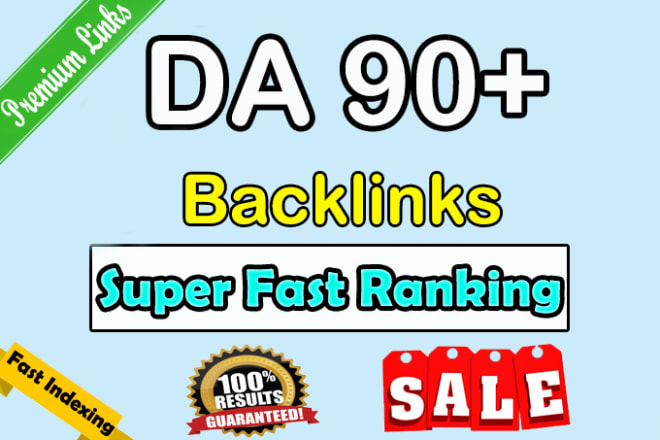 I will build premium high authority da 90 seo manual submission backlinks