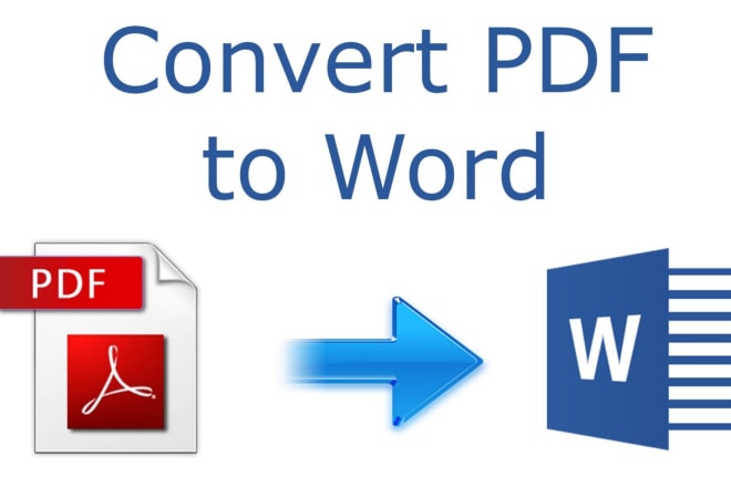 I will convert pdf to word or excel, convert word to pdf