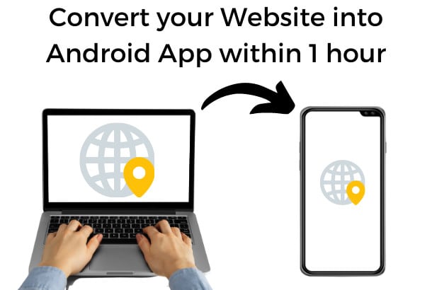 I will convert your website into android app