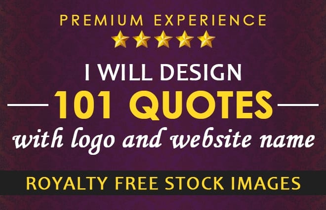 I will create 101 social media image quotes with your logo