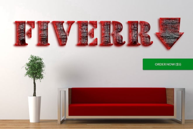 I will create a 3D Burnt Wood text logo