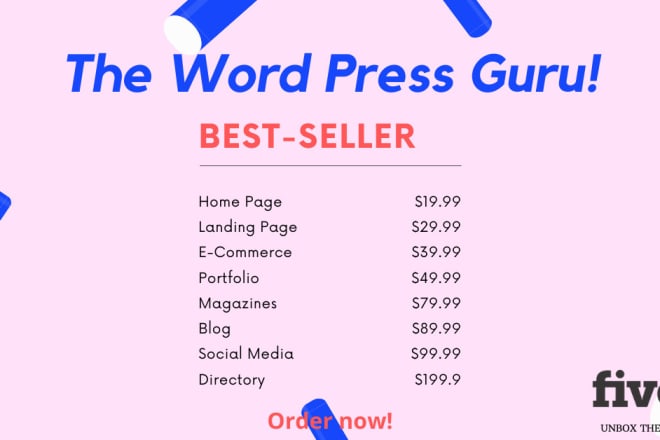 I will create a custom word press website