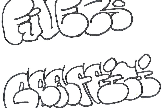 I will create a digital graffiti throw up