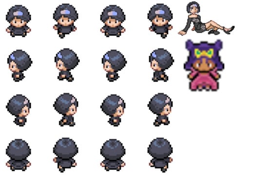 I will create a pokemon trainer sprite for you