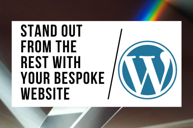 I will create a professional and responsive website using wordpress