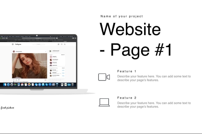 I will create an interactive website prototype presentation
