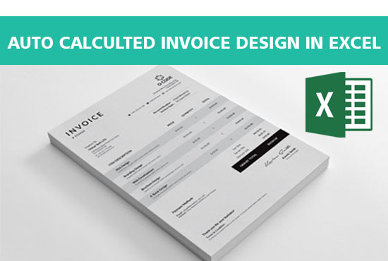 I will create auto calculated invoice in ms excel,