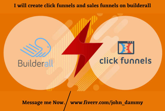 I will create clickfunnels,landing page,sales funnel, getresponse using buiderall