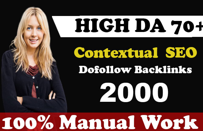 I will create contextual SEO dofollow backlinks