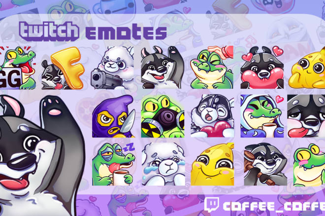 I will create custom twitch emotes for you