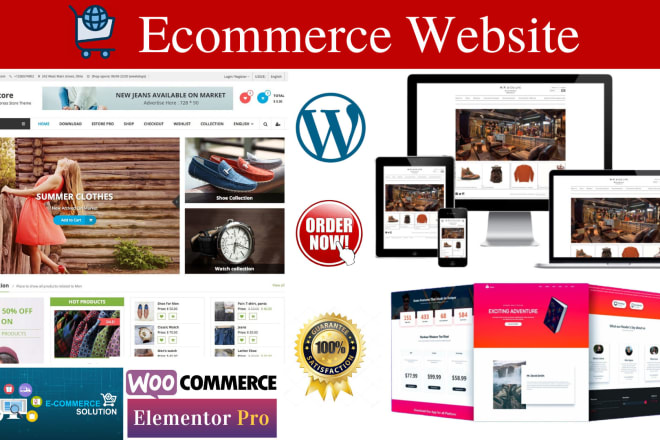 I will create ecommerce website and online store in wordpress