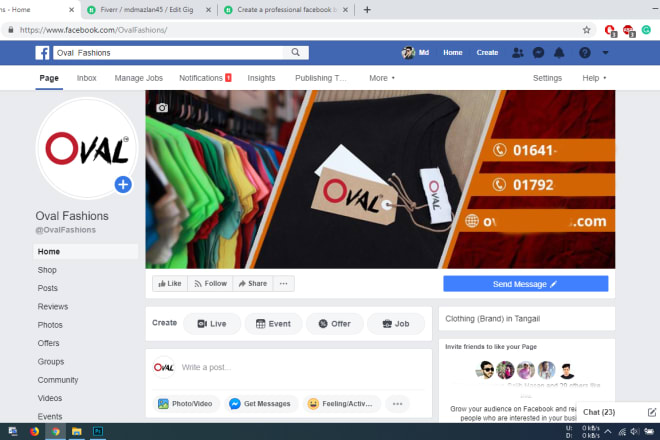 I will create facebook profile, page and optimize all social media