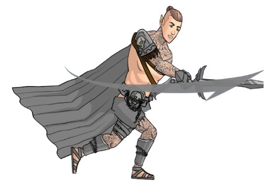 I will create fully animated 2d character for you