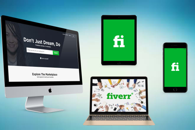 I will create iphone,ipad,imac in HD with your logo,app screen,website or anything