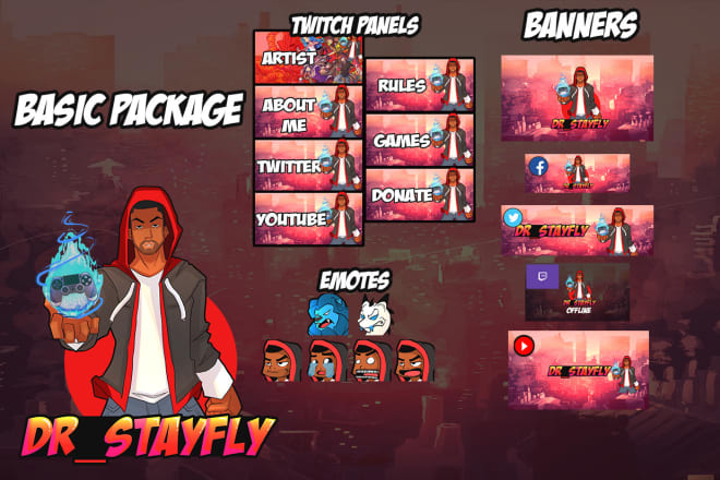 I will create mascot logo avatar with my art