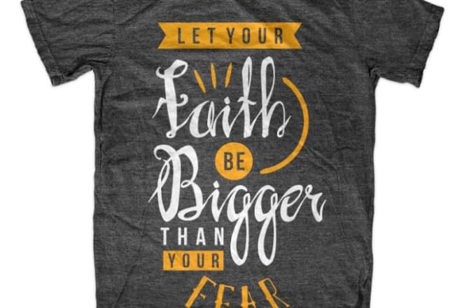 I will create mindblowing typography tshirt design