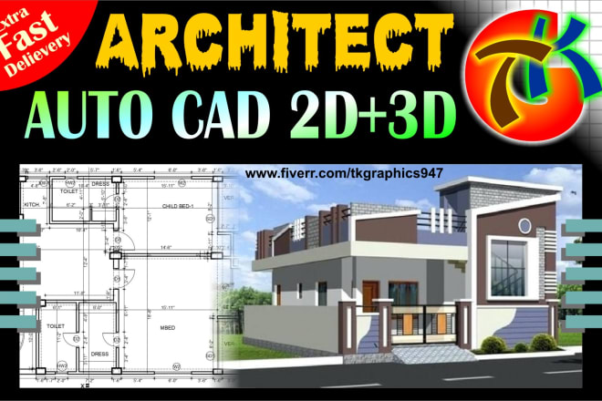 I will create professional architectural drawings
