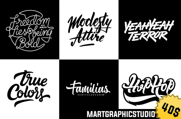 I will create unique typography logo