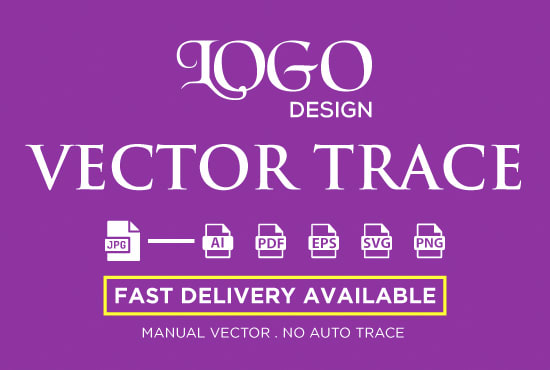 I will create vector tracing logo, vectorize image, convert to vector