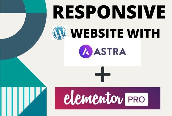 I will create web site with elementor pro and astra pro