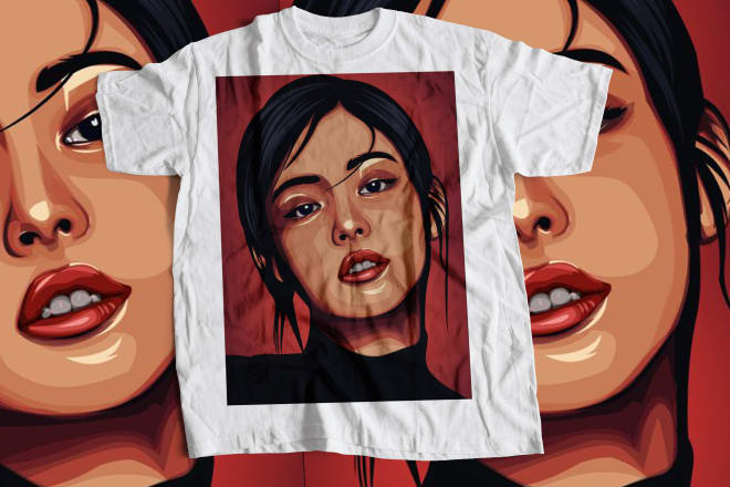 I will create your amazing cartoon portrait tshirt design