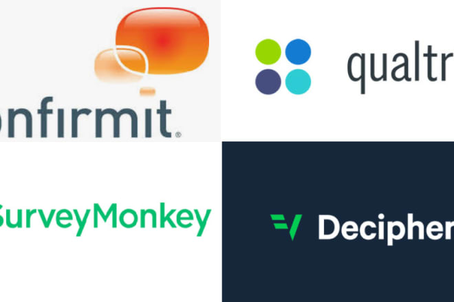 I will create your survey on qualtrics or survey monkey or confirmit
