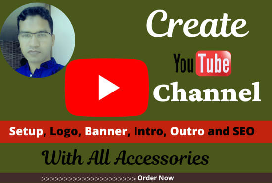 I will create youtube channel with setup and design