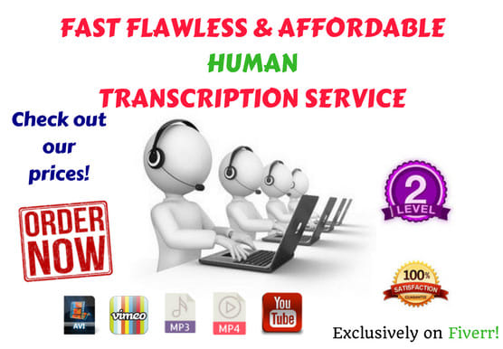 I will deliver a professional human transcription
