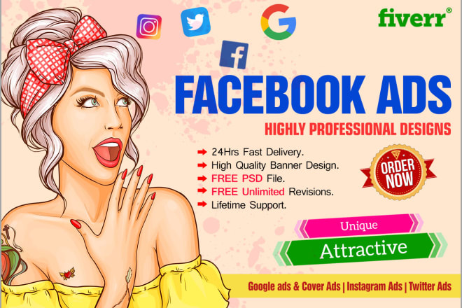 I will design 5 high converting, premium facebook ads