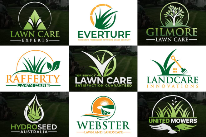 I will design a creative landscape or lawn care and irrigation logo