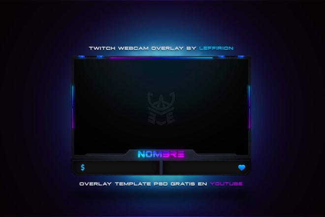 I will design a custom animated twitch stream overlay facecam