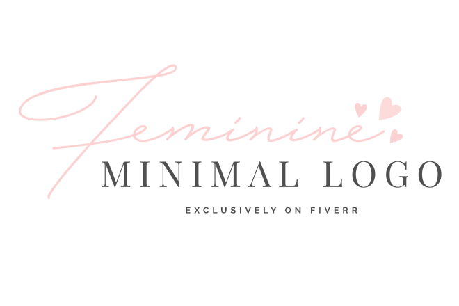 I will design a feminine logo