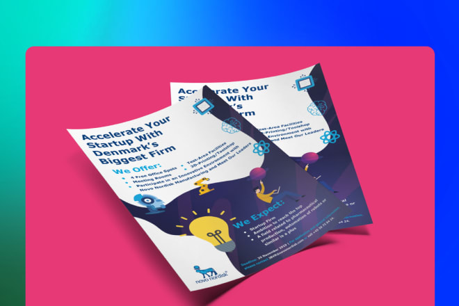 I will design a flyer, a brochure or a sales sheet