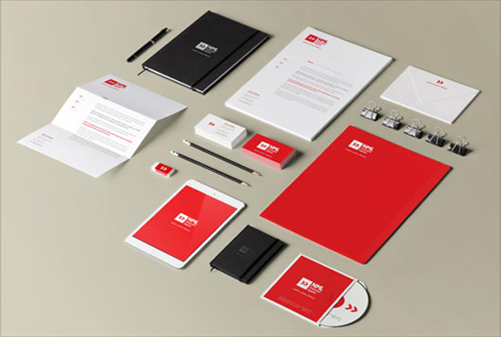 I will design a logo complete with full corporate brand identity