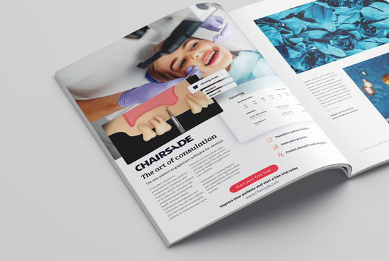 I will design a professional magazine advert