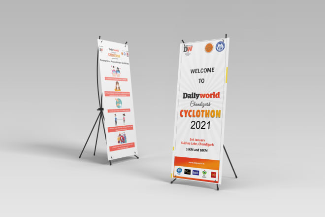 I will design a standee, backdrop, photo booth or billboard ad