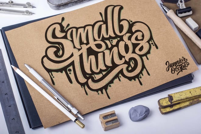 I will design a wonderful hand lettering logo for you