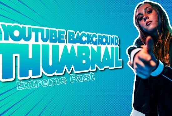 I will design an attractive youtube thumbnail very fast