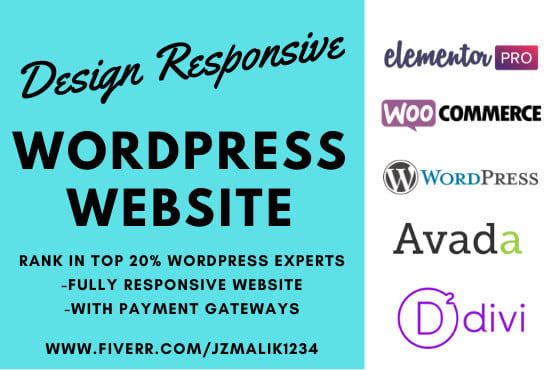 I will design and develop best mobile friendly wordpress website