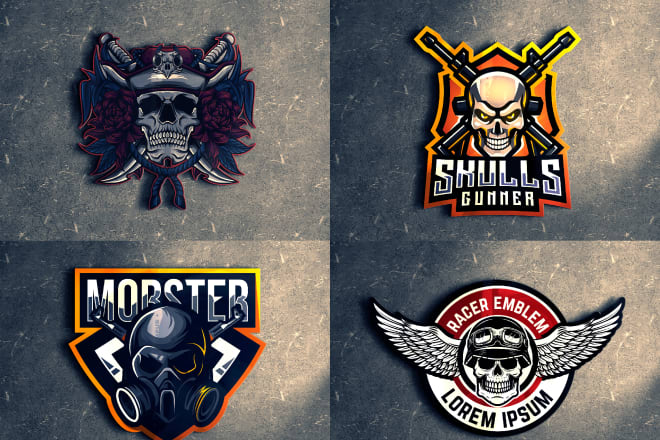I will design best skull, army, military, badge or emblem logo in 12hrs