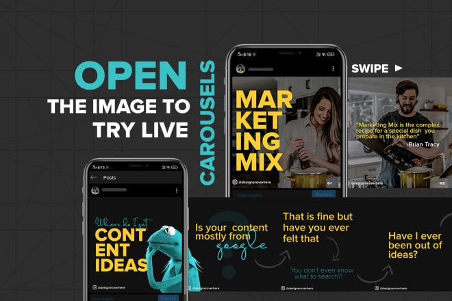 I will design carousel post for instagram post and facebook ads