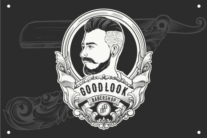 I will design classic logo with handrawn style