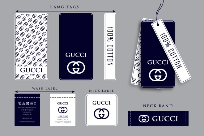 I will design clothing tag hang tag clothing label